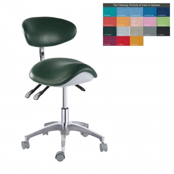 Dental Operator Saddle Chair PU Leather Medical Dentist Doctors Stool QY-MA1-S B...