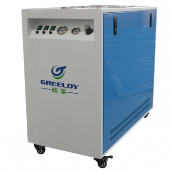 Greeloy GA-63XY Ultra Quiet 90L Dental Air Compressor with Drier and Silent Cabi...