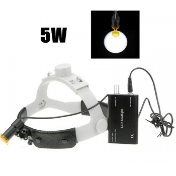 Dental Medical 5W LED Head Light with Filter Headband Headlamp + Aluminum Box