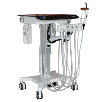 Greeloy GU-P302S Dental Movable Adjusted Treatment Unit Cart+Ultrasonic Scaler + Air Comprssor GU-P300S