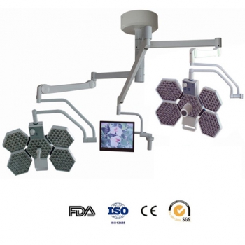 HFMED SY02-LED5+5-TV Medical Operating Theatre Light Shadowless Lamp Ceiling Mou...