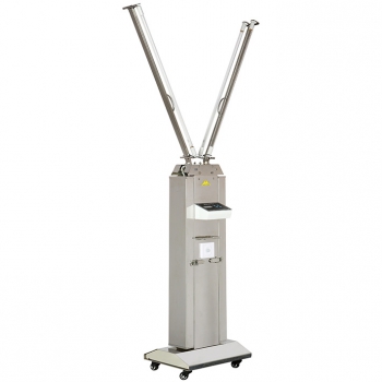 FY Portable UV+Ozone Disinfection Lamp Stainless Steel Trolley With Infrared Sen...