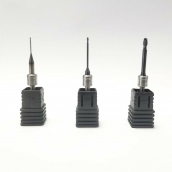 3PCS Dental Milling Burs for Cadcam Milling Machine 0.6/1.0/2.5mm Fit Amann Girr...