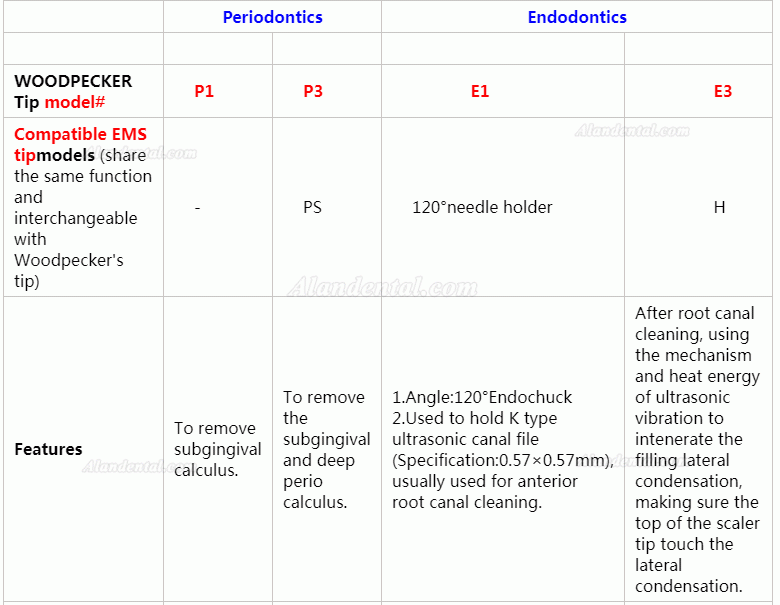 10Pcs Woodpecker EMS Cavitron Ultrasonic Scaler Endodontic Tip E1 E2 E3 E3D E4 E4D E5 E5D E8 E9 E10D E11 E11D E14