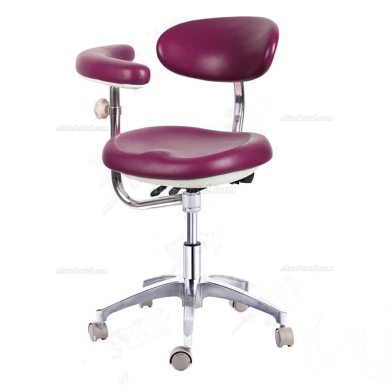 PU Leather Dental Operator Stool Doctor Stool Technician Chair QY600-1 With Adjustable Armrest