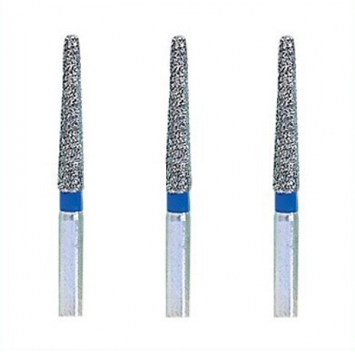 50 Pcs 1.6mm FG TF-13 Diamond Bur Taper Flat End