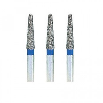 100 Pcs 1.6mm FG TR-13 Diamond Bur Taper Round End Drill