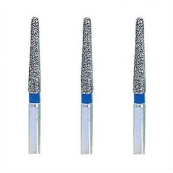 50 Pcs 1.6mm FG TF-13 Diamond Bur Taper Flat End