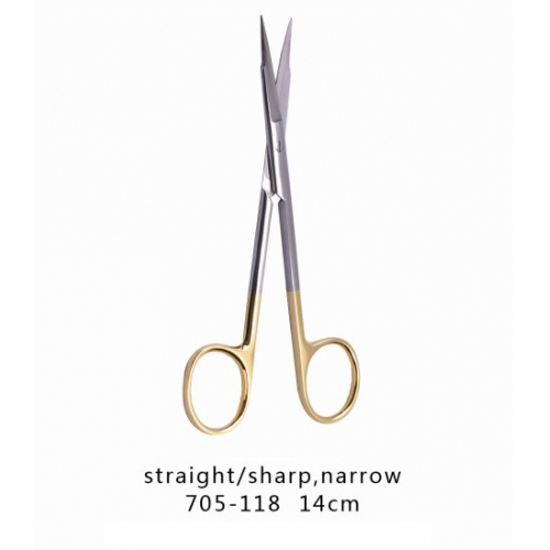 Tissue Scissors Straight Sharp Narrow Scissor 14CM 705-118