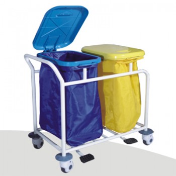 ZL® ZL-J-W12 Dental Waster Collecting Cart (Stainless Steel Trolley)