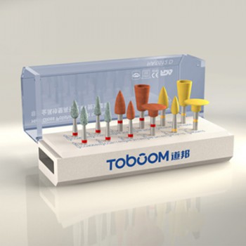 Toboom® RA0512D 10pcs Dental Lab Polishing Kit for Alloy