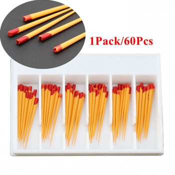 5Pack/60Pcs Dental Gutta Percha Points Tips F2 For Dentsply Maillefer Protaper