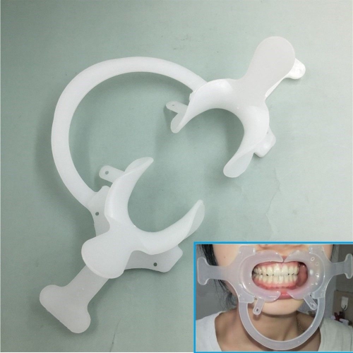4Pcs Orthodontic Dental Plastic Mouth Opener Cheek Retractor with Handle C–shap