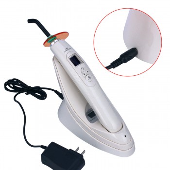 Dental LED Curing Light Lamp Wireless Resin Cure With Light Meter 2000mw/cm2