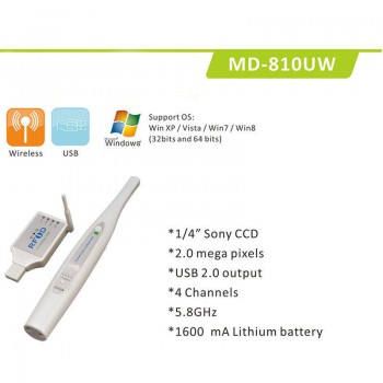 Dental USB Wireless Intraoral Camera Sony CCD 2.0 Mega Pixels MD810UW