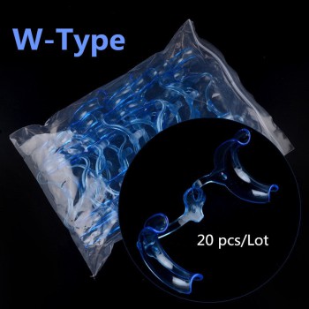 20pc Blue Dental Teeth Whitening Cheek Retractor Mouth Opener W Type