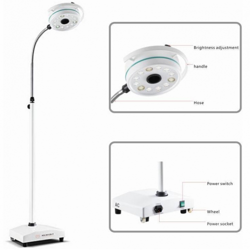 KWS® KD-2012D-3 Medical Surgical LED Shadowless Lamp (With Base, Stand Type)