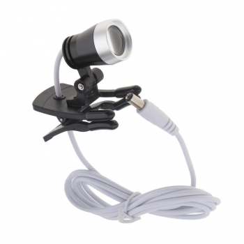 Portable Clip Clamp LED Head Light Lamp for Dental Binocular Loupes Glasses