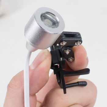 1W Clip Clamp LED Head Light Lamp for Dental Binocular Loupes Glasses Durable