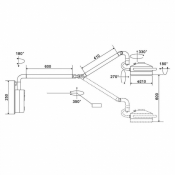 KWS® 36W Hanging Surgical Lights KD-202D-3B