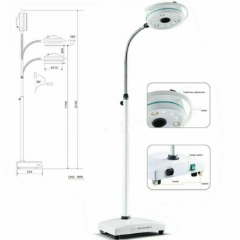 KWS® KD-2012D-3 Medical Surgical LED Shadowless Lamp (With Base, Stand Type)