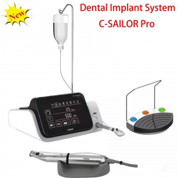 Yudendent C-Sailor Pro Dental Implant System Surgical Brushless Motor with 2Pcs CX235C6-2 Optical Fiber Contra Angle