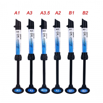 5Pcs Dental Light Curing Composite Resin Refill Syringe Dentex A1 A2 A3 A3.5 B1 B2