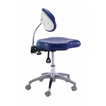 Medical Dental Mobile Chair Doctor's Stools with Backrest PU Leather QY90B