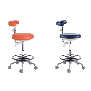 18 Colors PU Leather Dental Doctor Dentist Assistant Nurse Stool Chair QY500(N)