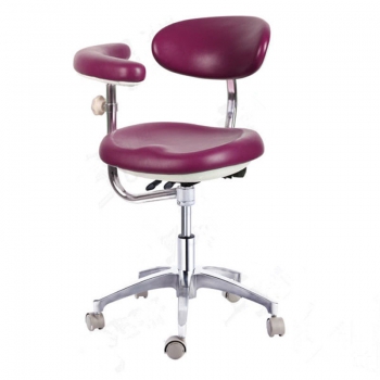 PU Leather Dental Operator Stool Doctor Stool Technician Chair QY600-1 With Adjustable Armrest