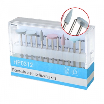 5 Set Dental Diamond Burs Porcelain Polishing Kit HP0312 for Low Speed Contra Angle