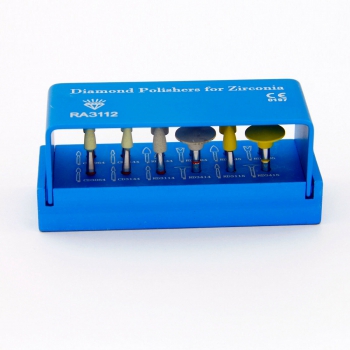 Diamond Polishing Set for zirconia Dental Clinic Low Speed Contra Angle RA3112