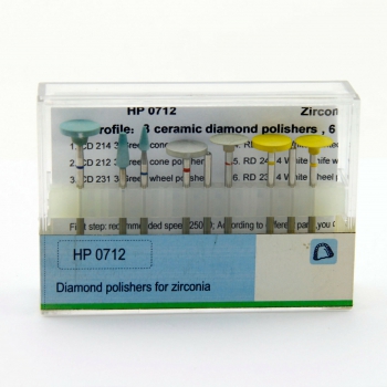 TOBOOM Dental Diamond polisher for Zirconia Smoothing High Gloss Polishing HP 07...