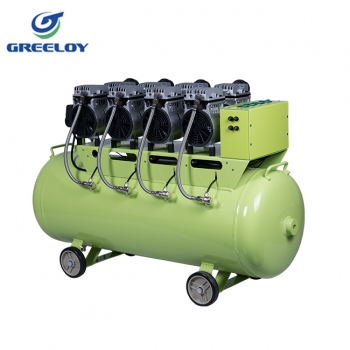 Greeloy® GA-84X Dental Oilless Air Compressor with Silent Cabinet