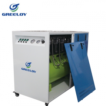 Greeloy® GA-84X Dental Oilless Air Compressor with Silent Cabinet