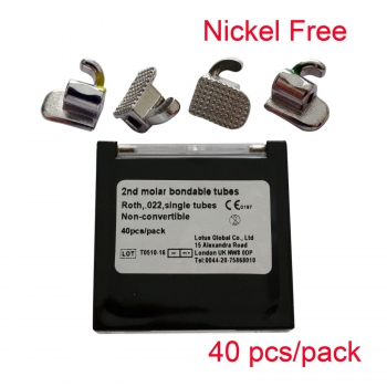 Orthodontic Nickel Free Buccal Tube Bonding Mini Roth MBT Slot 0.022 10 Kits/Lot