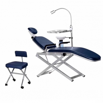 TPC Portable Dental Chair Unit with Cuspidor LED Light + Dental Stool Carry Bags