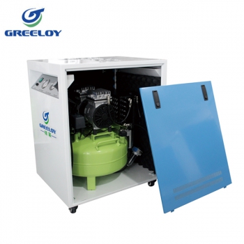 Greeloy® GA-61XY Oil Free Air Compressor With Drier and Silent Cabinet