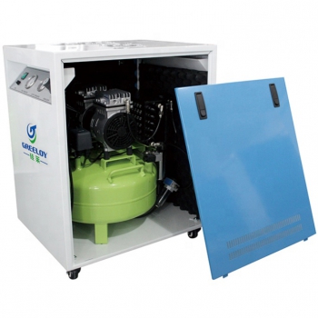 Greeloy® Oil Free Air Compressor GA-61X With Silent Cabinet