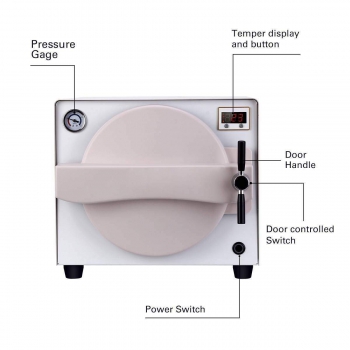 18L Lab Autoclave Sterilizer Vacuum Steam Mini Thermal TR250N