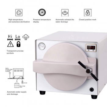 18L Lab Autoclave Sterilizer Vacuum Steam Mini Thermal TR250N