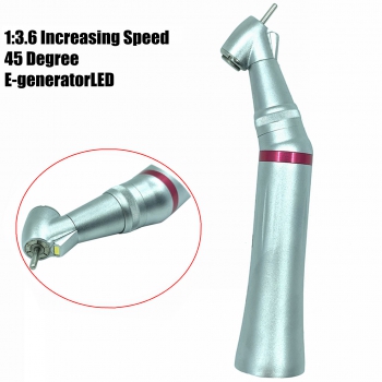 Tealth CH1020 1:3.6 Increasing 45 Degree Surgical LED Egenerator Contra Angle Handpiece