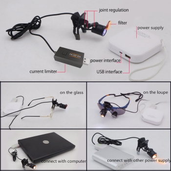 KWS KD-201AJ-2 led portable dental filter surgical head light