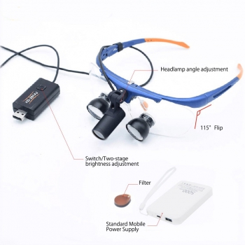 KWS FD-504G-3 private customize ENT Dental surgical TTL medical magnifying lamp 2.0X-2.5X