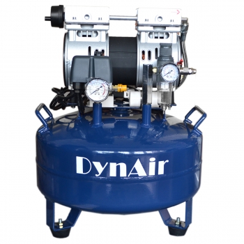 DYNAIR DA5001 22L Dental Air Compressor Noiseless Oilless 550W 1-Driving-1 Stable