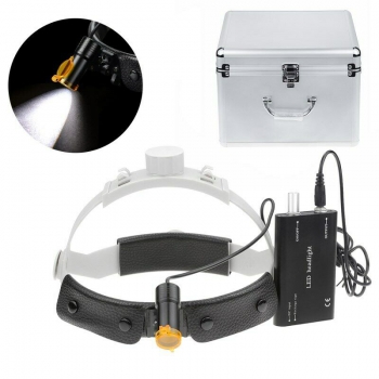 Dental Medical 5W LED Head Light with Filter Headband Headlamp + Aluminum Box