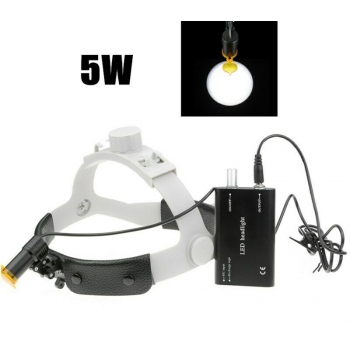 Dental Medical 5W LED Head Light w/ Filter Headband Headlamp ENT Oral Gynecology