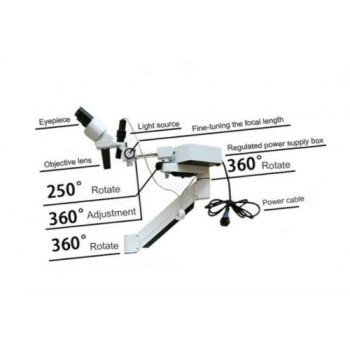 Dental Surgical Operating Microscope with 5W LED Light＆Trolley Cart Unit for ENT