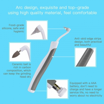 3Pc Sonic LED Teeth Whitening Kit Eraser Polisher Tart Plaque Oral Stain Remover
