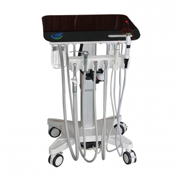 Greeloy GU-P302S Dental Movable Adjusted Treatment Unit Cart+Ultrasonic Scaler + Air Comprssor GU-P300S
